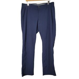 Under Armour Men's 38x32‎ Golf Athletic Pants Taper Polka Dot Navy